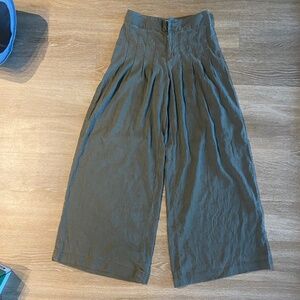 Free People linen trouser - olive